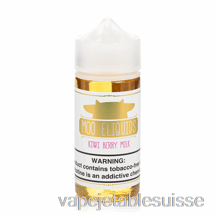 Vape Suisse Lait De Baies De Kiwi - E-liquides Moo - 100ml 3mg